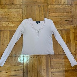 Topshop Light Pink Long Sleeve, Size 8!
